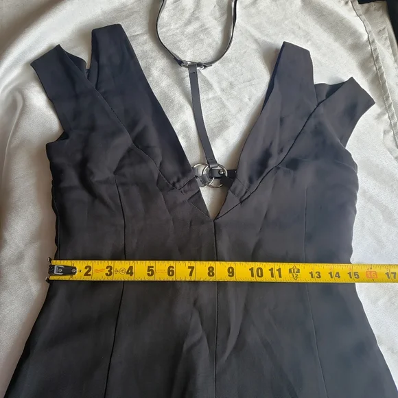 MONSE Harness Midi Dress in Black Sz 8